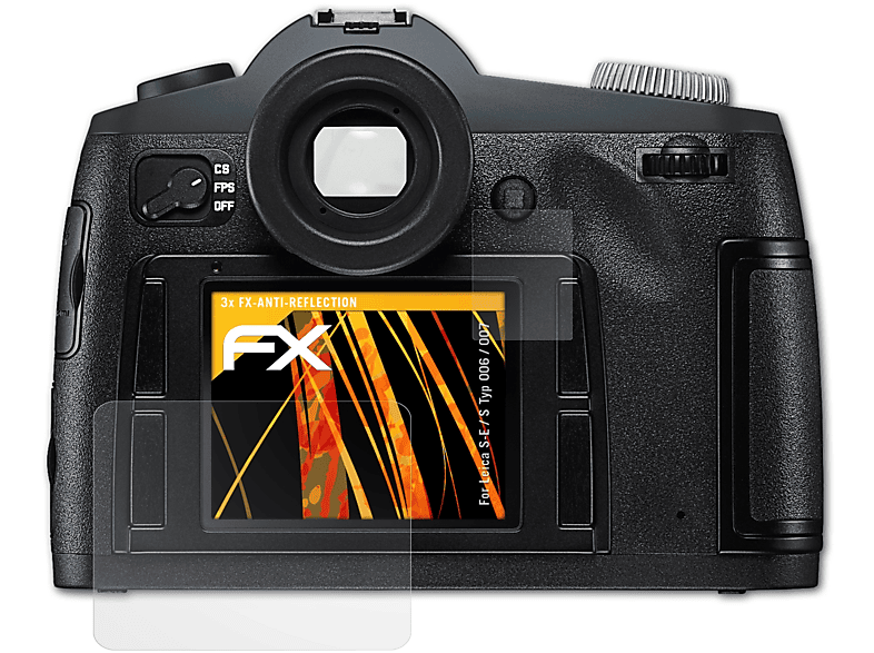 S-E S FX-Antireflex / (Typ Leica Displayschutz(für / 3x 006 ATFOLIX 007))