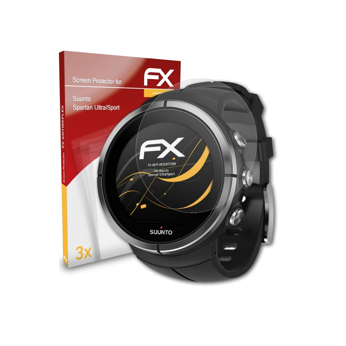 ATFOLIX 3x FX-Antireflex Suunto Ultra/Sport) Spartan Displayschutz(für