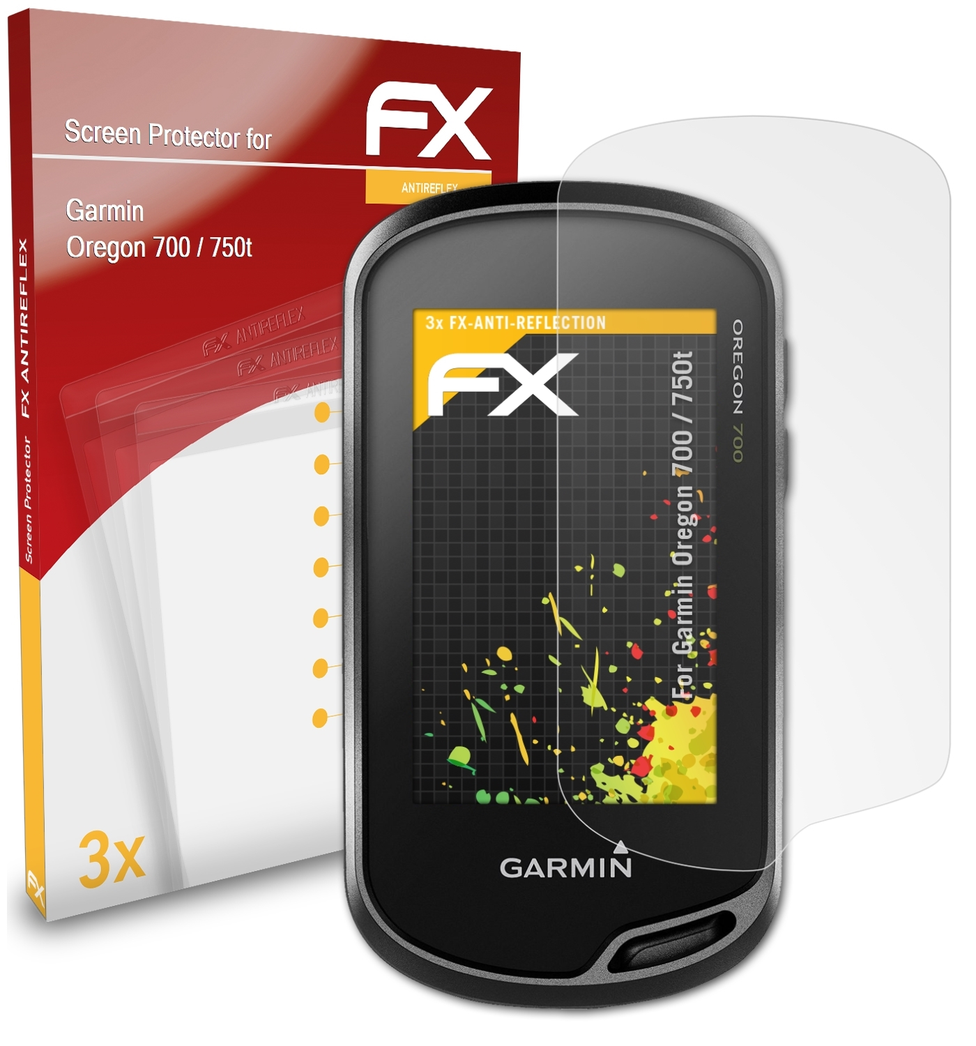 / ATFOLIX Garmin Displayschutz(für 700 750t) 3x FX-Antireflex Oregon