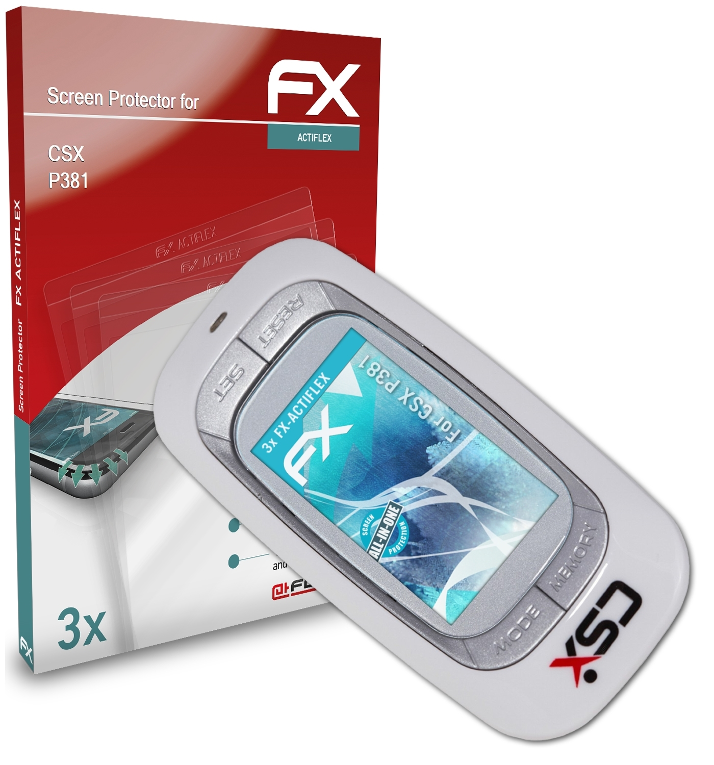 CSX Displayschutz(für 3x FX-ActiFleX P381) ATFOLIX