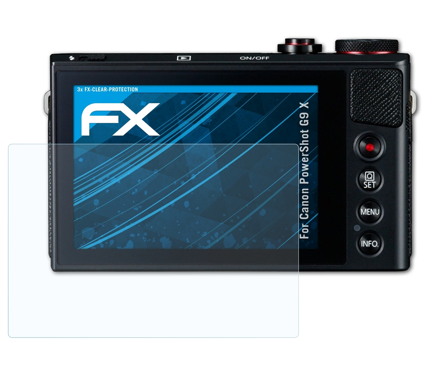 ATFOLIX 3x FX-Clear Displayschutz(für Canon G9 PowerShot X)