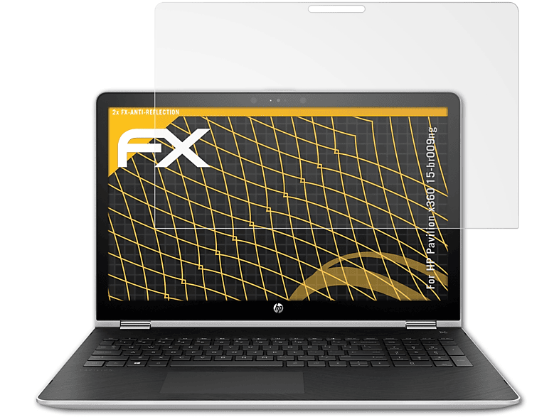 ATFOLIX 2x FX-Antireflex Displayschutz(für HP Pavilion x360 15-br009ng)