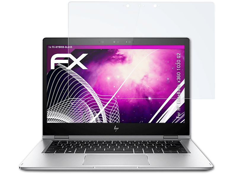 ATFOLIX HP 1030 EliteBook x360 G2) FX-Hybrid-Glass Schutzglas(für