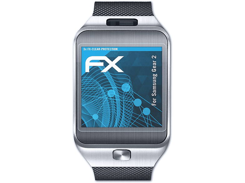 Displayschutz(für ATFOLIX 2) Samsung Gear FX-Clear 3x