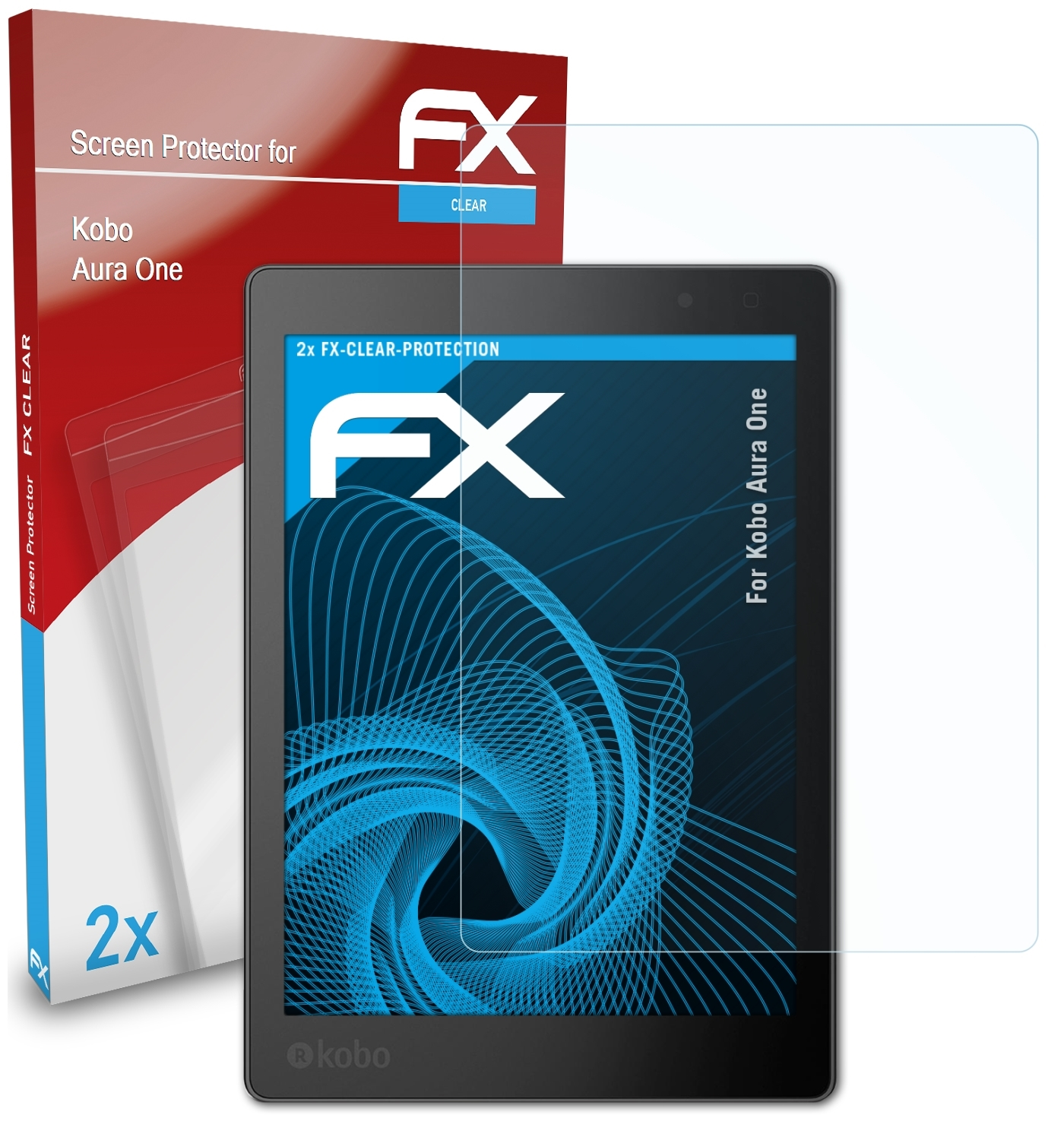 Kobo 2x FX-Clear ATFOLIX One) Aura Displayschutz(für