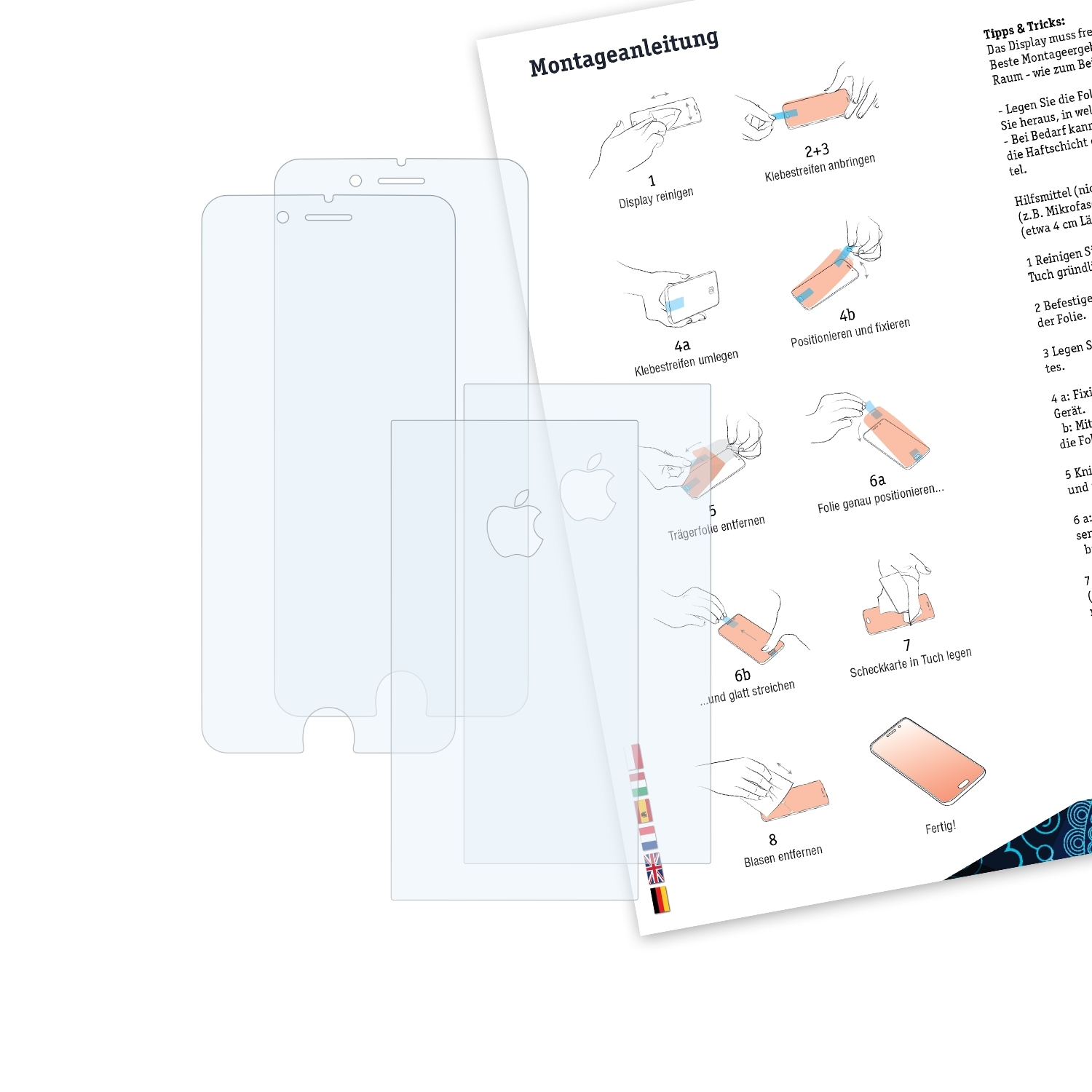 Schutzfolie(für 6S) Basics-Clear iPhone Apple 2x BRUNI