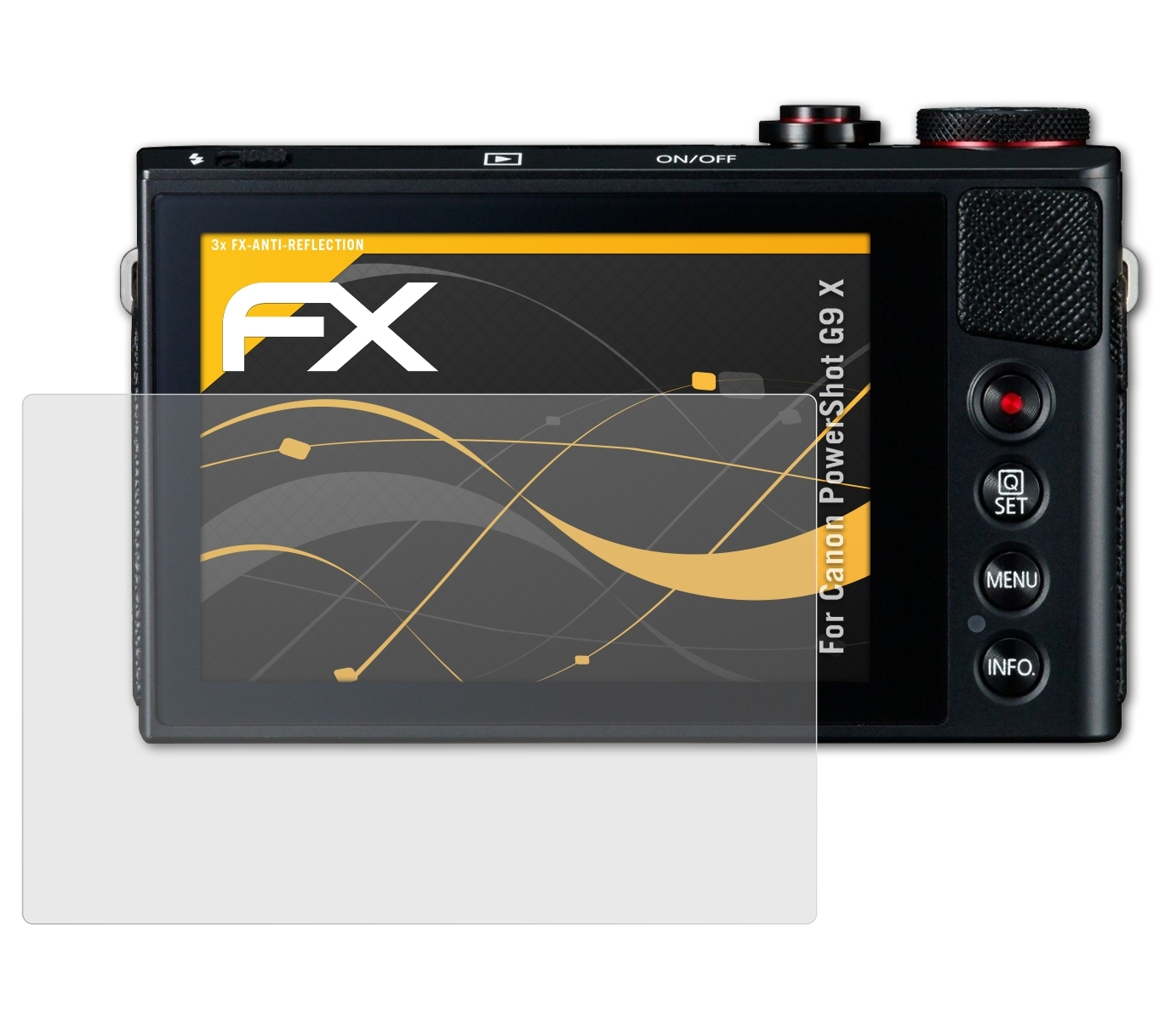 ATFOLIX 3x FX-Antireflex Displayschutz(für PowerShot X) Canon G9