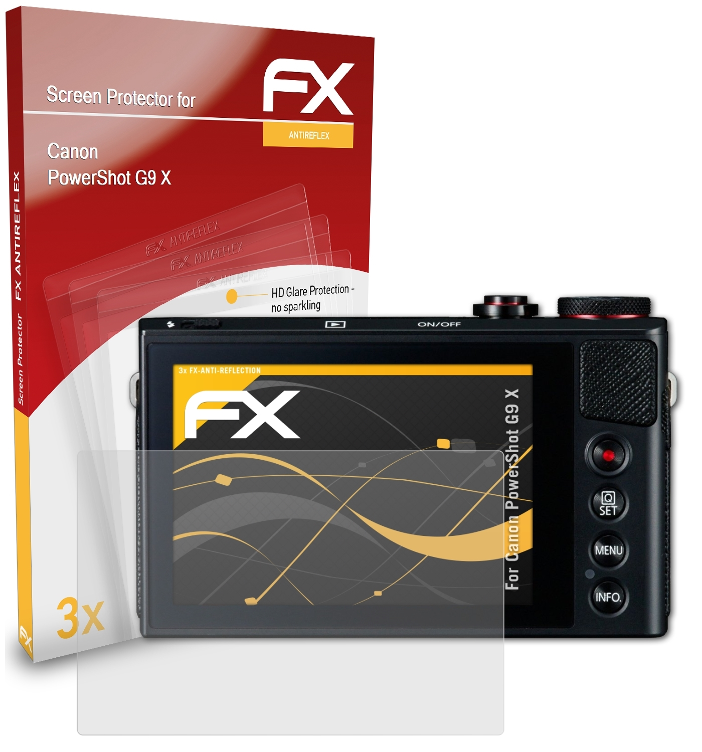 3x FX-Antireflex Canon ATFOLIX Displayschutz(für G9 PowerShot X)