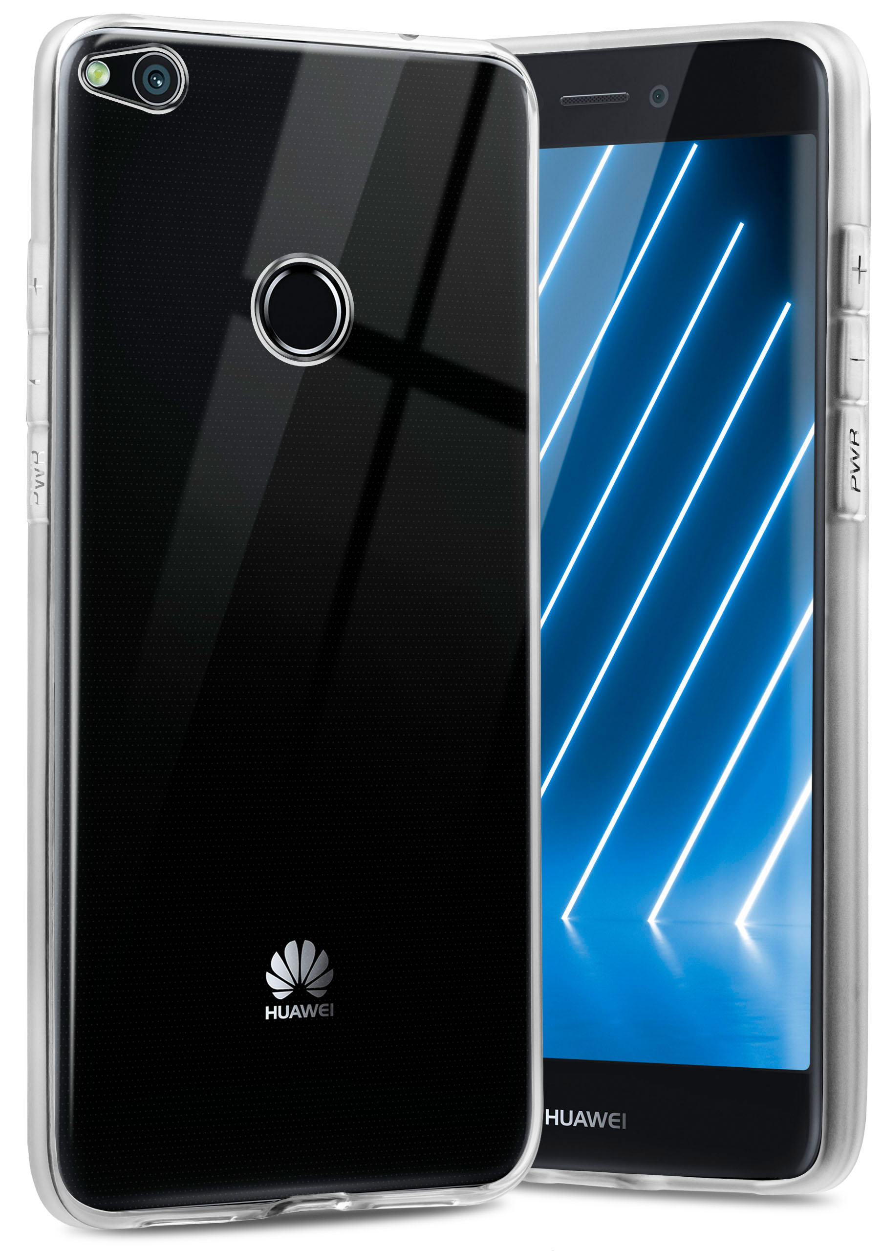 Backcover, ONEFLOW Huawei, P8 2017, Lite Crystal-Clear Clear Case,