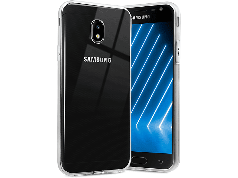 ONEFLOW Clear J3 Backcover, Crystal-Clear Case, Samsung, (2017), Galaxy