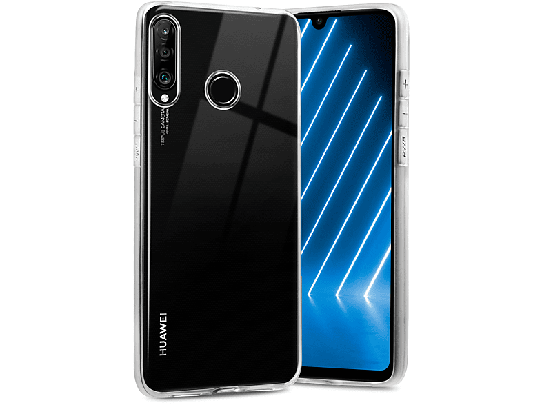 ONEFLOW Clear Huawei, Lite New, P30 Lite/P30 Case, Crystal-Clear Backcover,