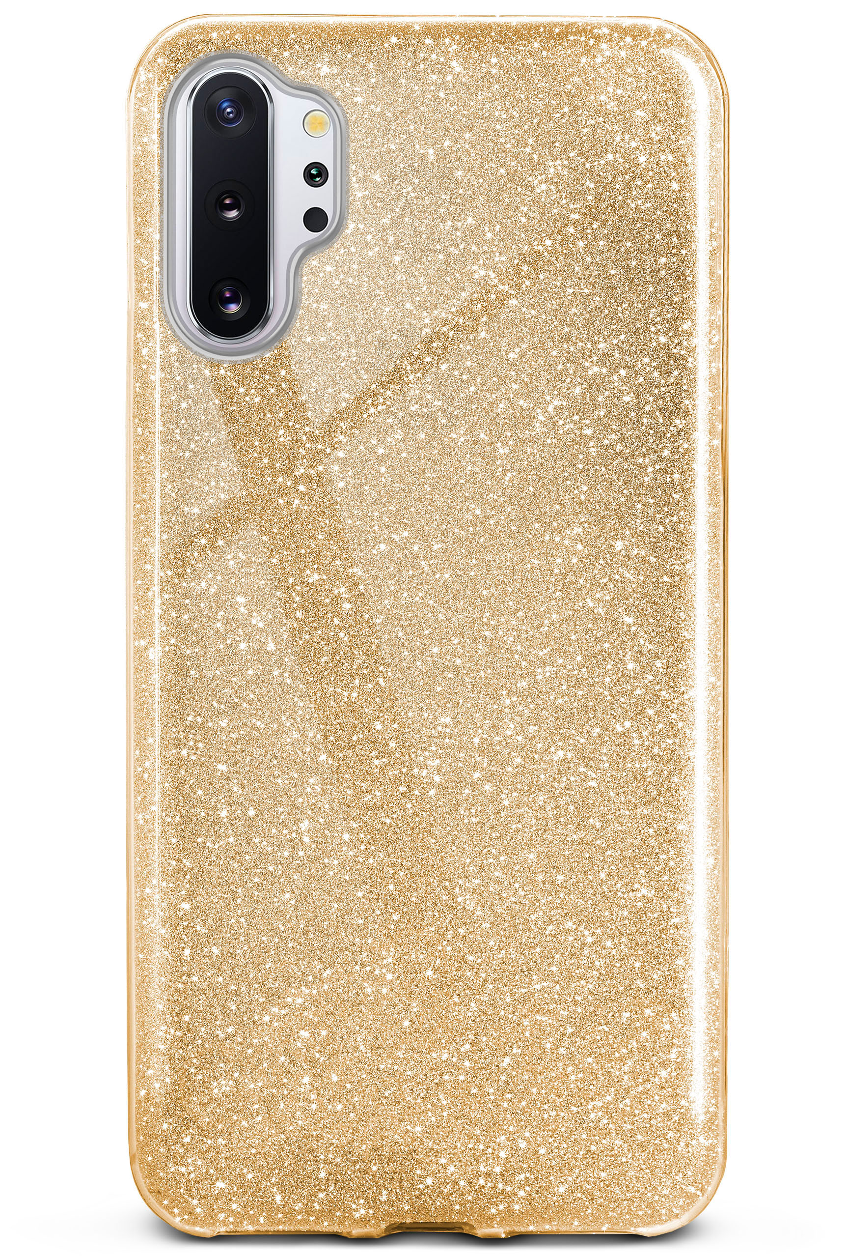 (4G/5G), Shine Samsung, Glitter Gold ONEFLOW Note10 Case, Plus - Backcover,