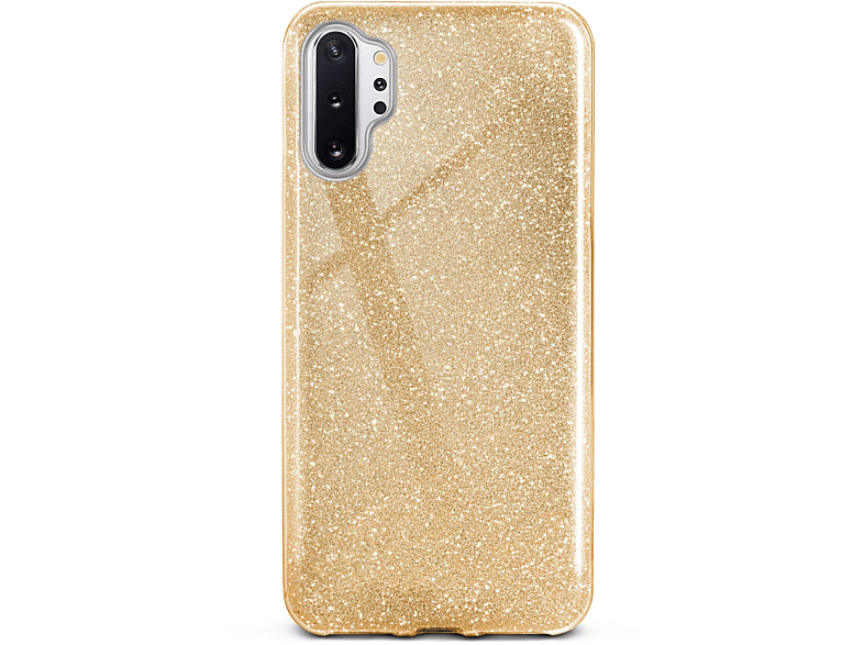 ONEFLOW Glitter Case, Backcover, Samsung, Note10 Plus (4G/5G), Shine - Gold