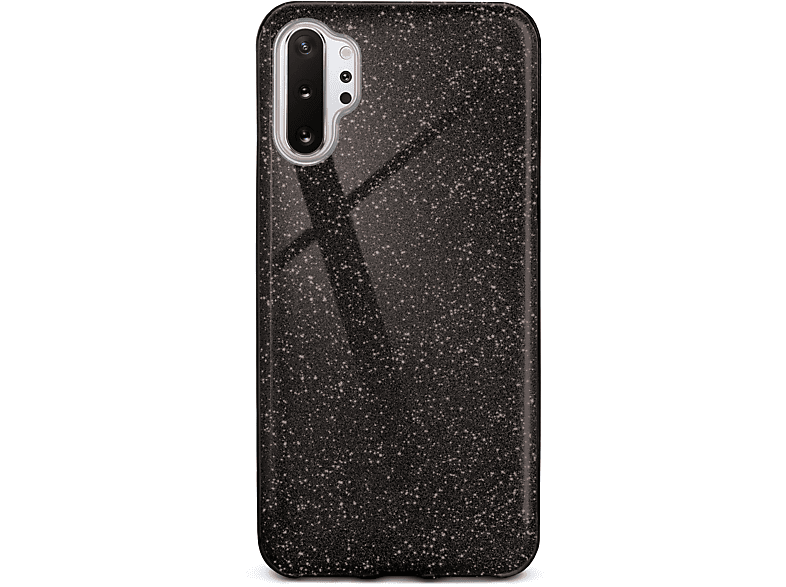 ONEFLOW Glitter Case, Backcover, Samsung, Note10 Plus (4G/5G), Glamour - Black