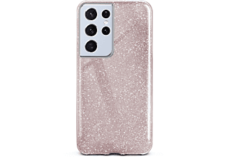 ONEFLOW Glitter Case, Backcover, Samsung, Galaxy S21 Ultra, Gloss - Rosé