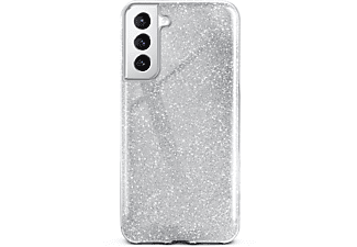 ONEFLOW Glitter Case, Backcover, Samsung, Galaxy S21, Sparkle - Silver