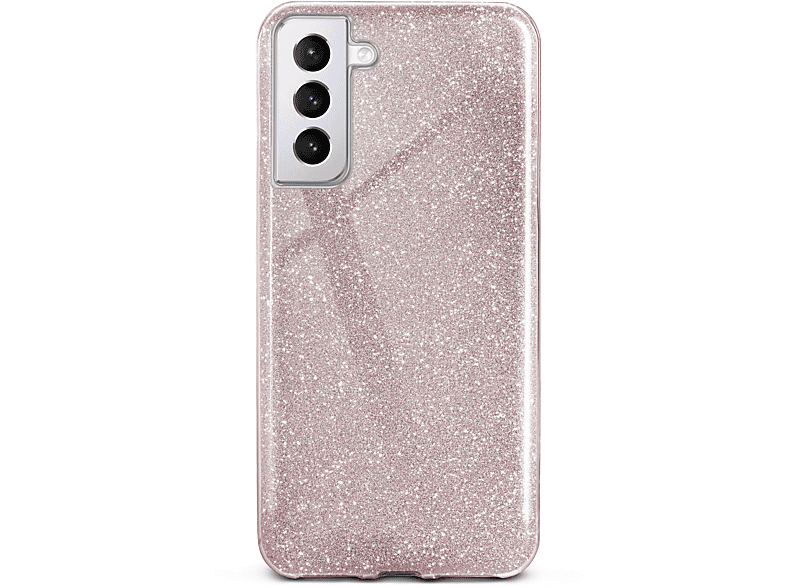 ONEFLOW Glitter Case, Backcover, Samsung, Galaxy S21 Plus, Gloss - Rosé