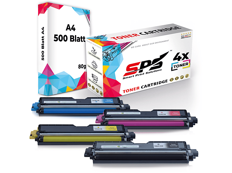 SPS S-17524 Toner Schwarz Cyan Magenta Gelb (TN241 TN242 TN245 TN246)