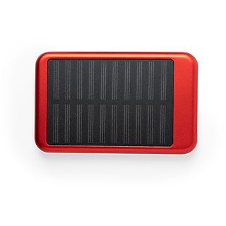 Power Bank Solar 4.000 mAh Rojo - SMARTEK SMTK-6307R, 4000 mAh, USB, Rojo