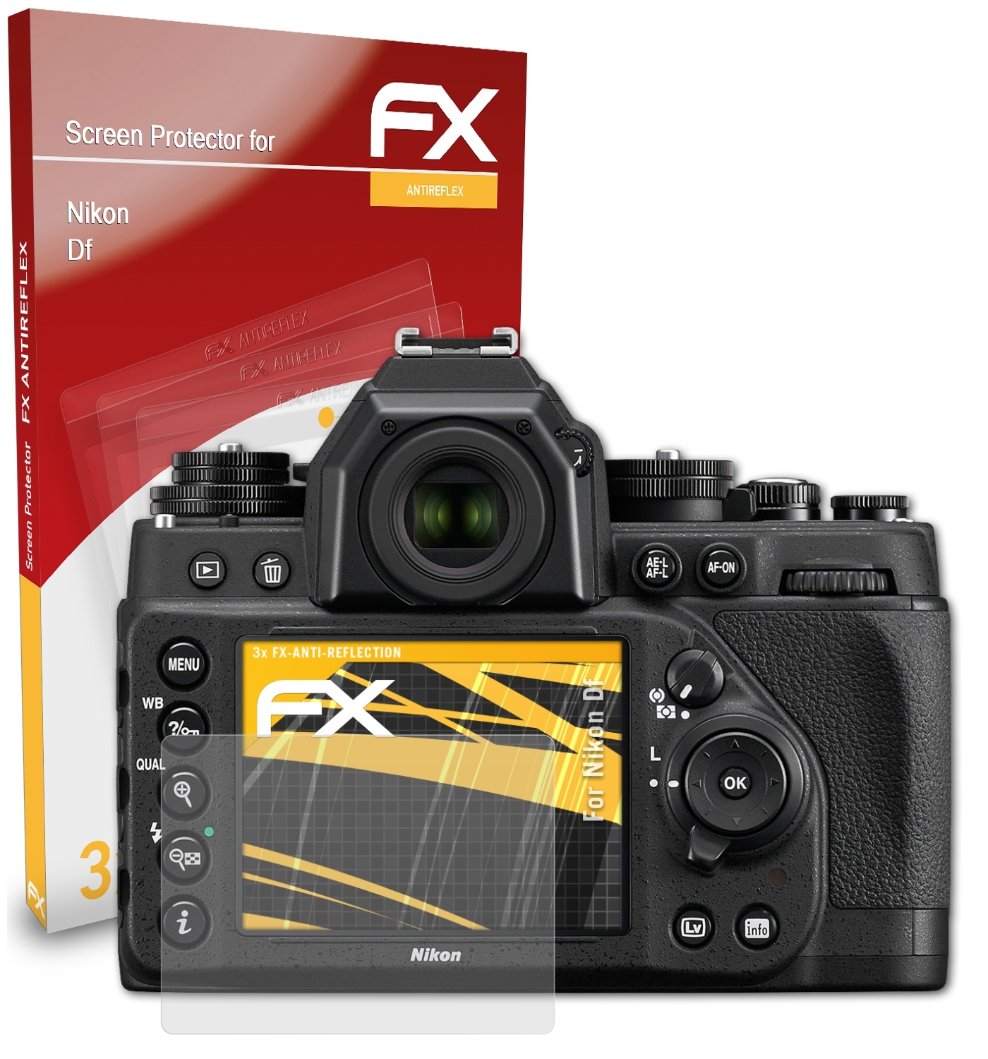 Df) Nikon 3x FX-Antireflex Displayschutz(für ATFOLIX