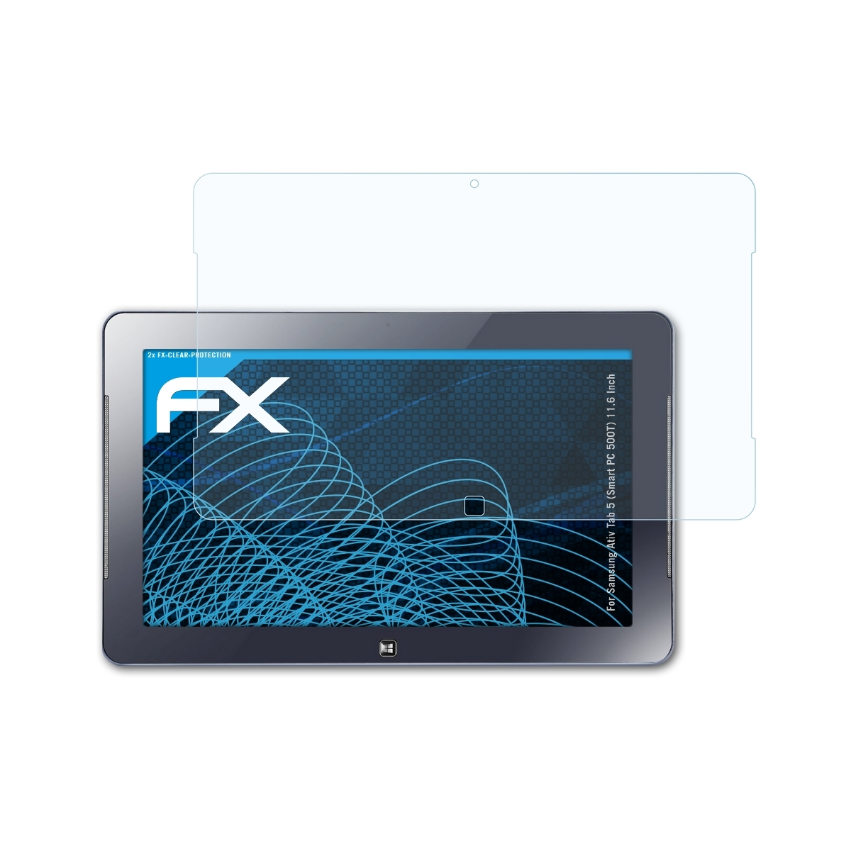 ATFOLIX FX-Clear 5 Displayschutz(für 2x (11.6 Inch)) (Smart Samsung Ativ PC Tab 500T)