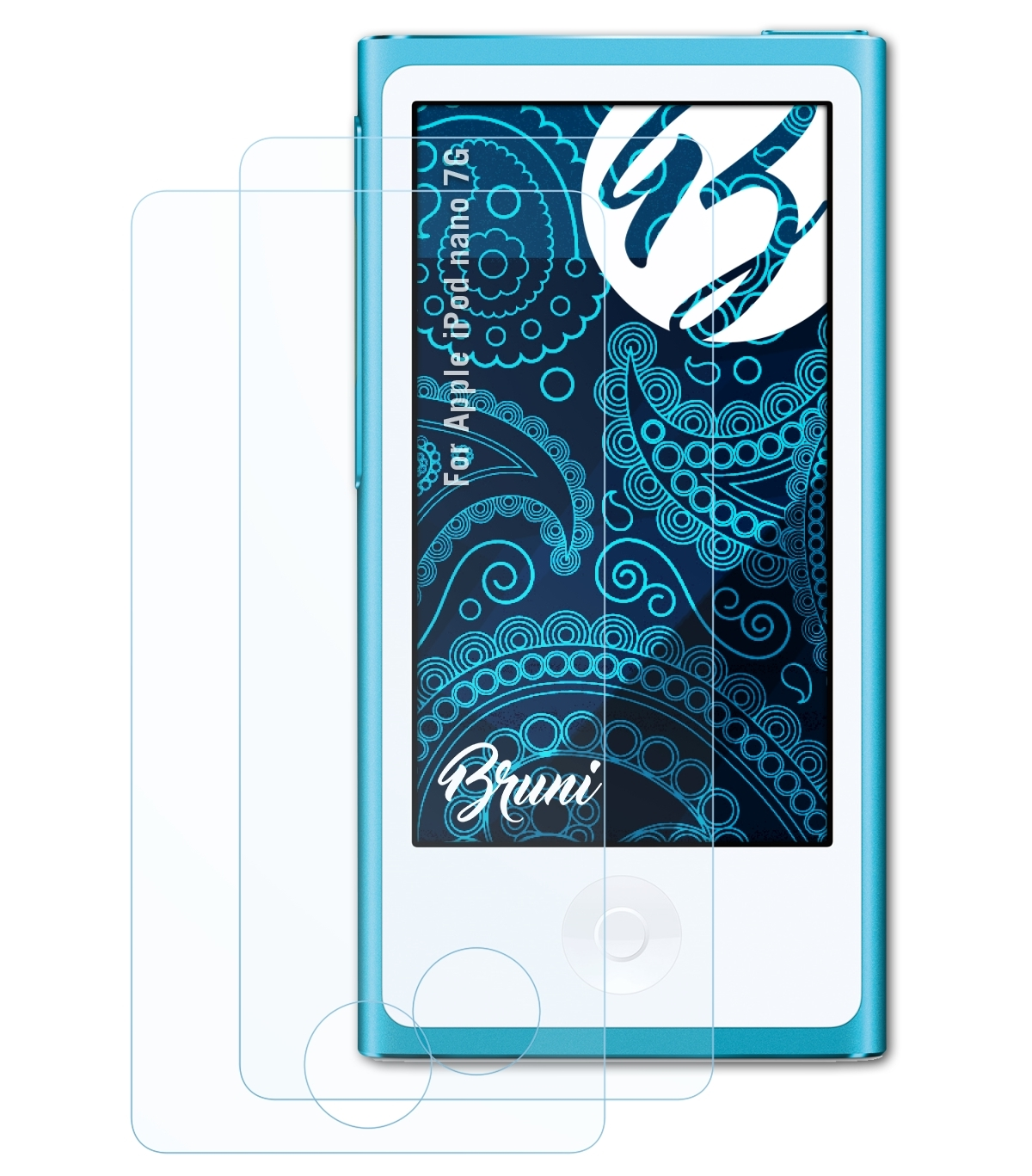 nano Basics-Clear 7G) BRUNI Schutzfolie(für iPod 2x Apple