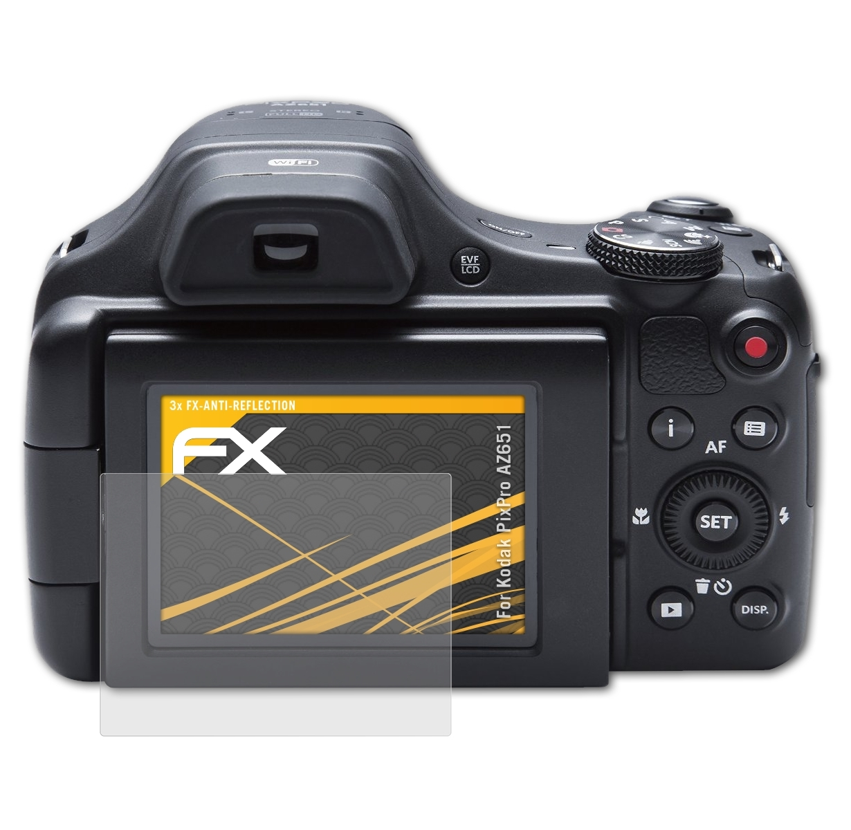 ATFOLIX 3x FX-Antireflex Kodak Displayschutz(für PixPro AZ651)