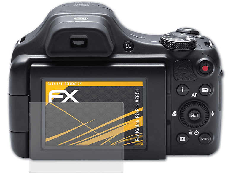 ATFOLIX 3x FX-Antireflex Displayschutz(für AZ651) Kodak PixPro