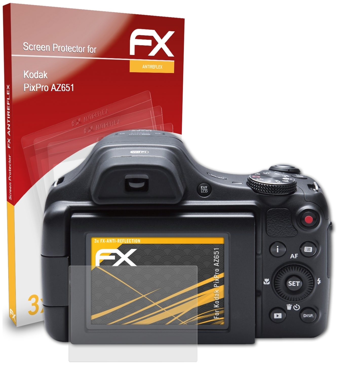 PixPro 3x Kodak FX-Antireflex AZ651) Displayschutz(für ATFOLIX