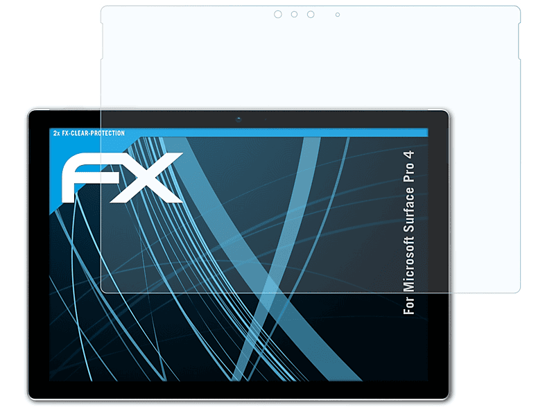 ATFOLIX 2x FX-Clear Displayschutz(für Microsoft Surface Pro 4)