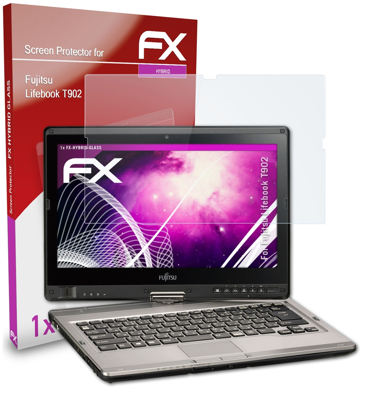 ATFOLIX FX-Hybrid-Glass Schutzglas(für T902) Fujitsu Lifebook