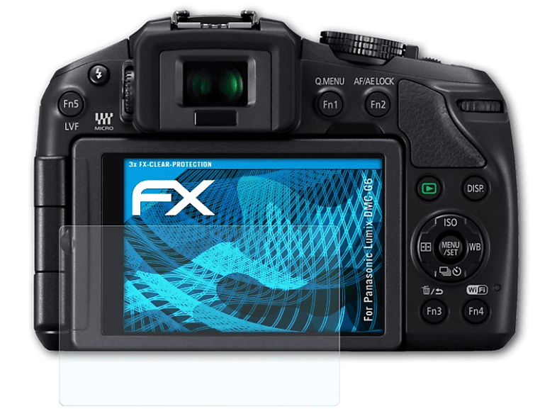 ATFOLIX 3x FX-Clear Displayschutz(für Panasonic Lumix DMC-G6)