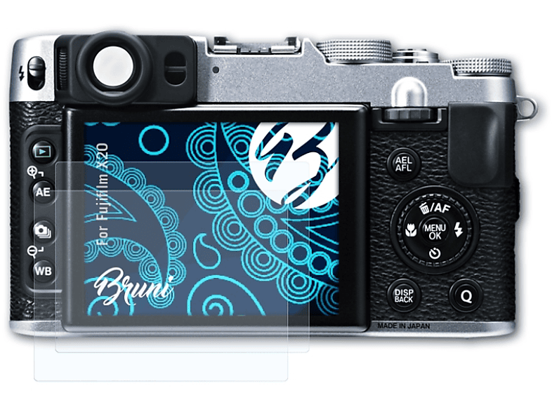 BRUNI 2x Basics-Clear Schutzfolie(für Fujifilm X20)