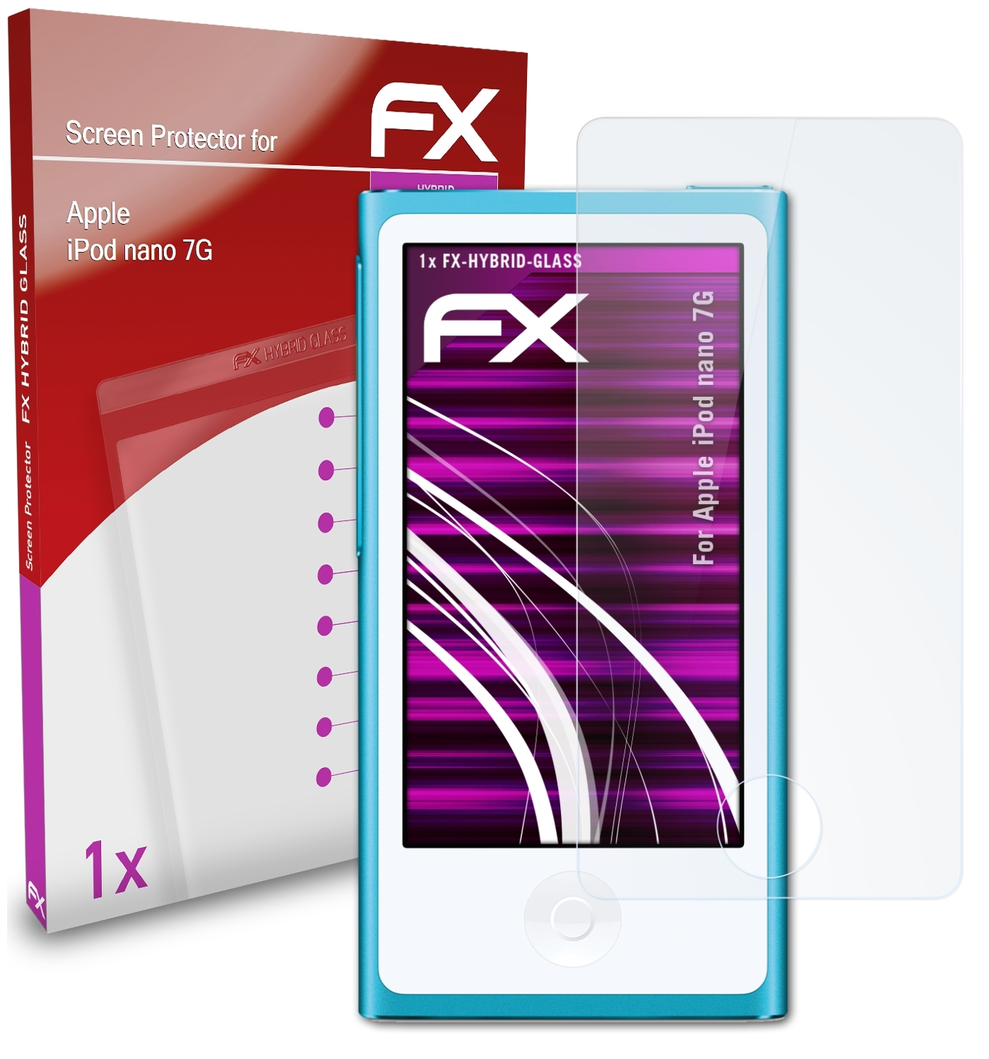 Apple FX-Hybrid-Glass nano Schutzglas(für iPod ATFOLIX 7G)