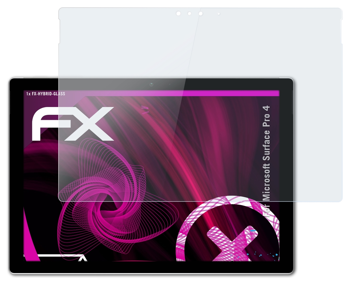 ATFOLIX FX-Hybrid-Glass Schutzglas(für Microsoft 4) Pro Surface
