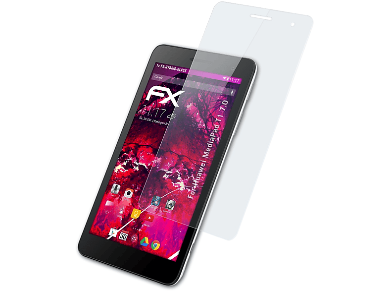 ATFOLIX FX-Hybrid-Glass Schutzglas(für Huawei MediaPad T1 7.0)