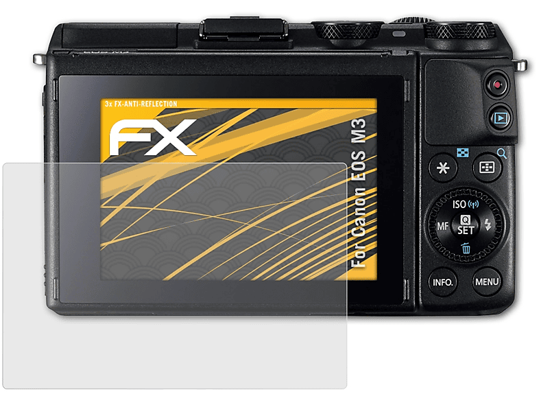 ATFOLIX 3x FX-Antireflex Displayschutz(für M3) Canon EOS