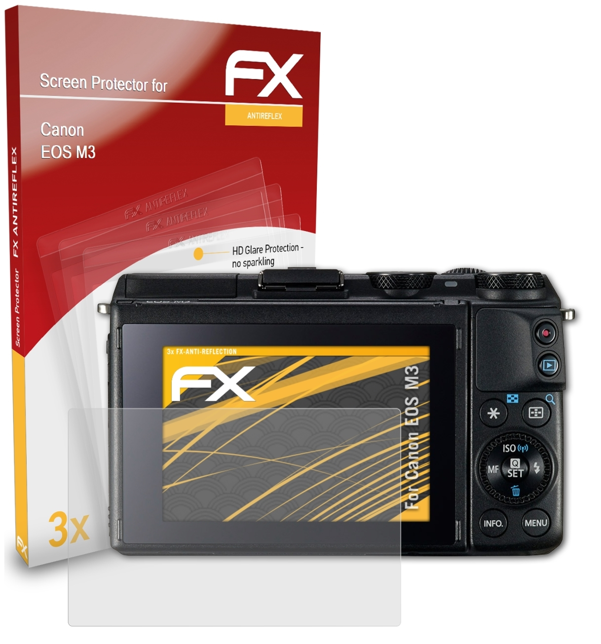 ATFOLIX Canon EOS FX-Antireflex 3x M3) Displayschutz(für
