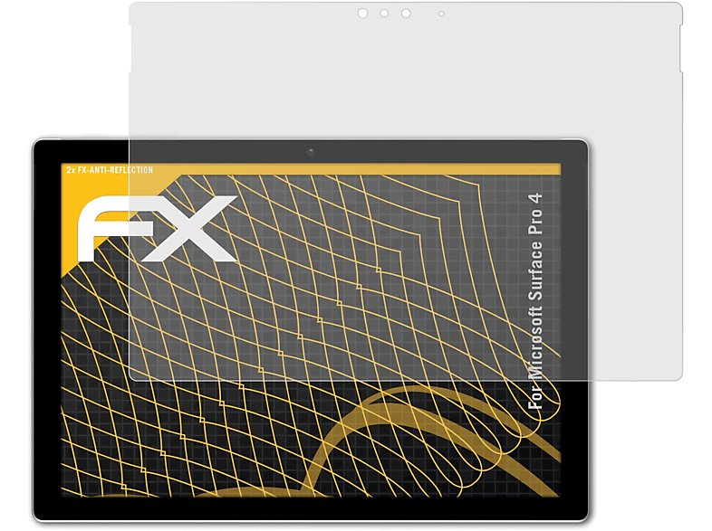 ATFOLIX 2x FX-Antireflex Displayschutz(für Microsoft Surface Pro 4)