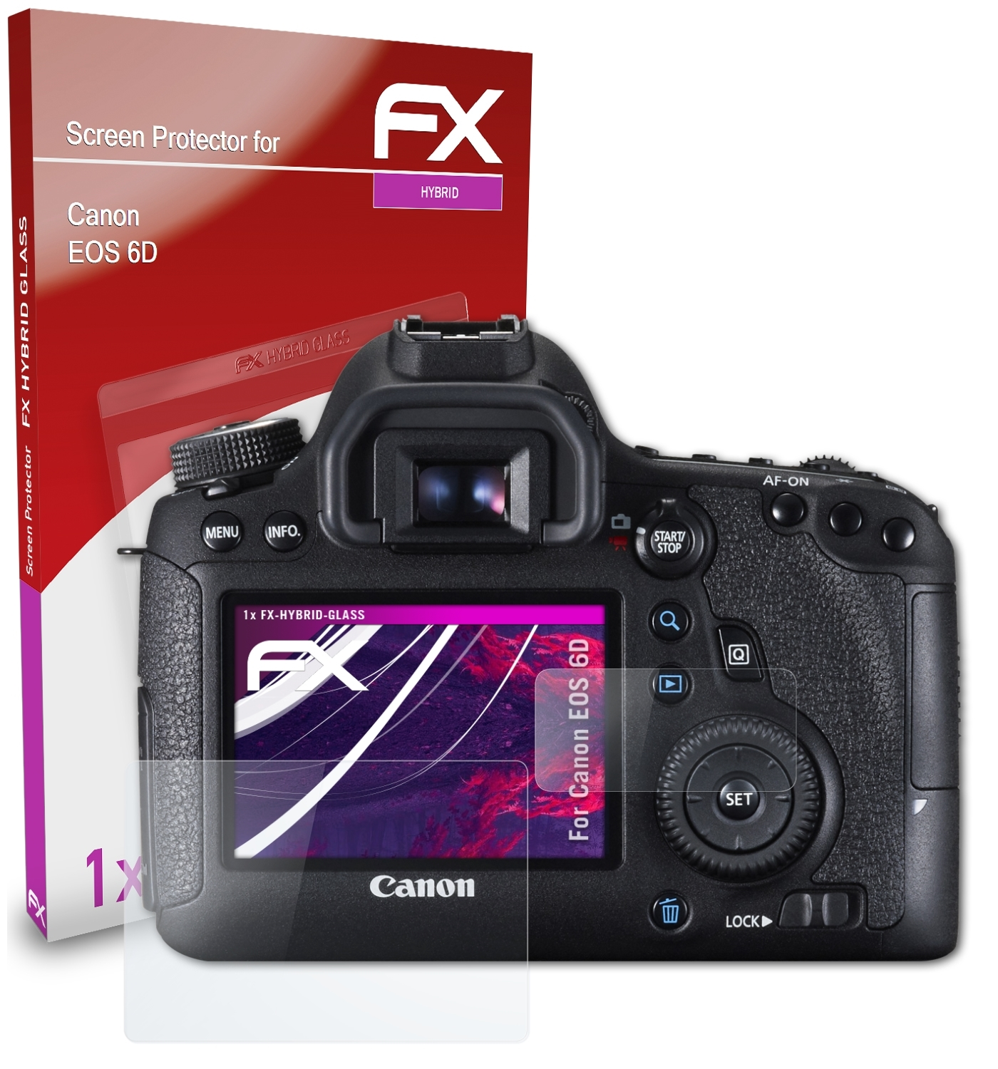 ATFOLIX FX-Hybrid-Glass EOS Canon Schutzglas(für 6D)