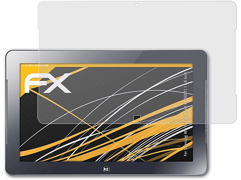 ATFOLIX 2x FX-Antireflex Displayschutz(für Samsung 500T) Ativ (Smart Inch)) (11.6 5 Tab PC