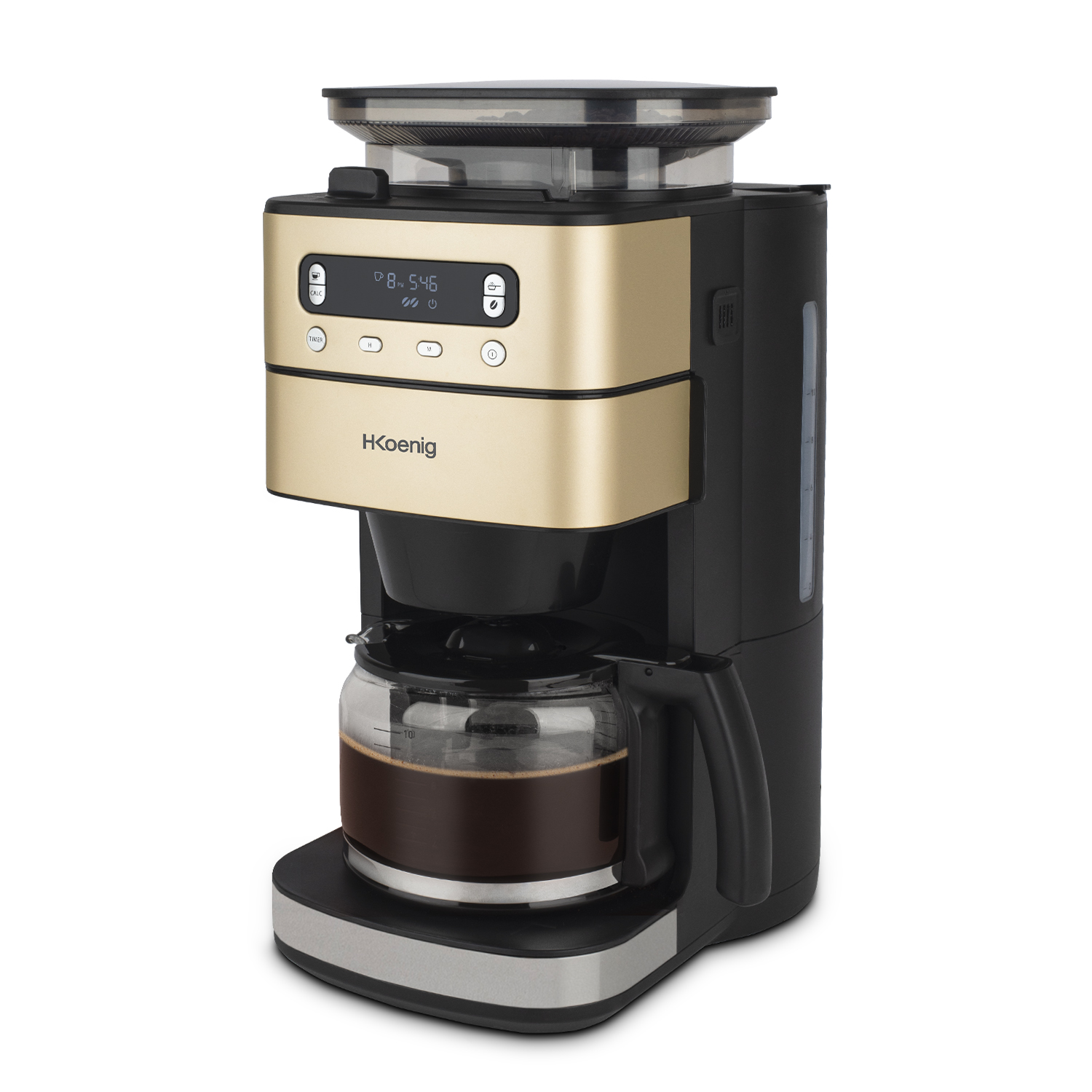 H.KOENIG MGX90 Kaffeevollautomat / Schwarz Gold