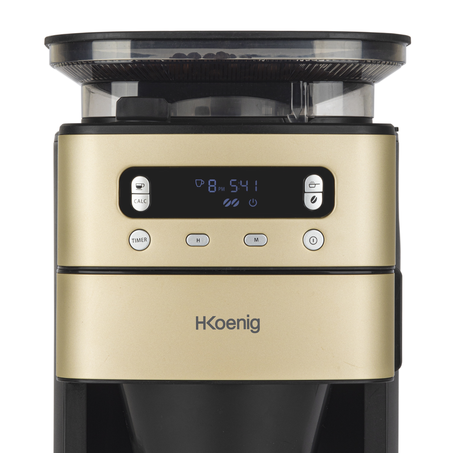 H.KOENIG MGX90 / Schwarz Kaffeevollautomat Gold