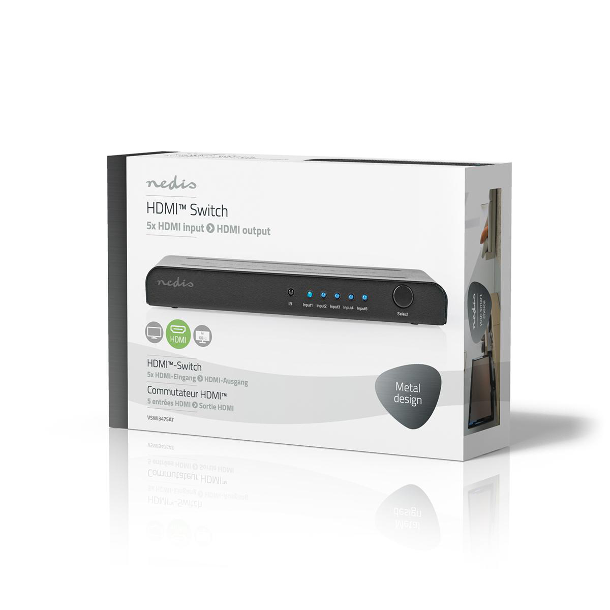 Schalter HDMI VSWI3475AT NEDIS