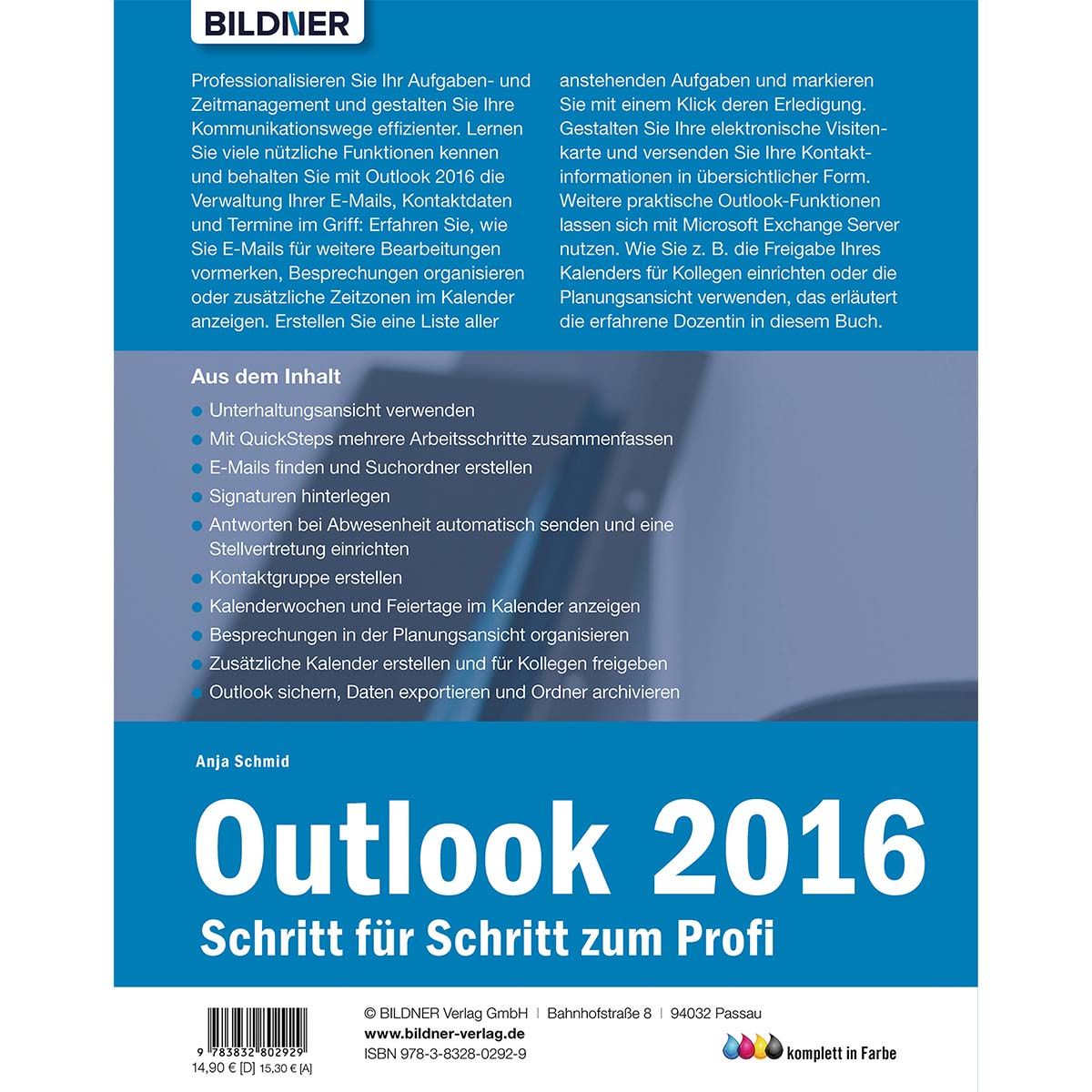 Outlook Schritt zum Profi für 2016 Schritt
