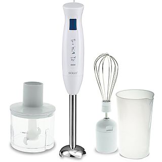 Batidora Mano - SOGO BAT-SS-14270, 400 W, 600 ml, Blanco