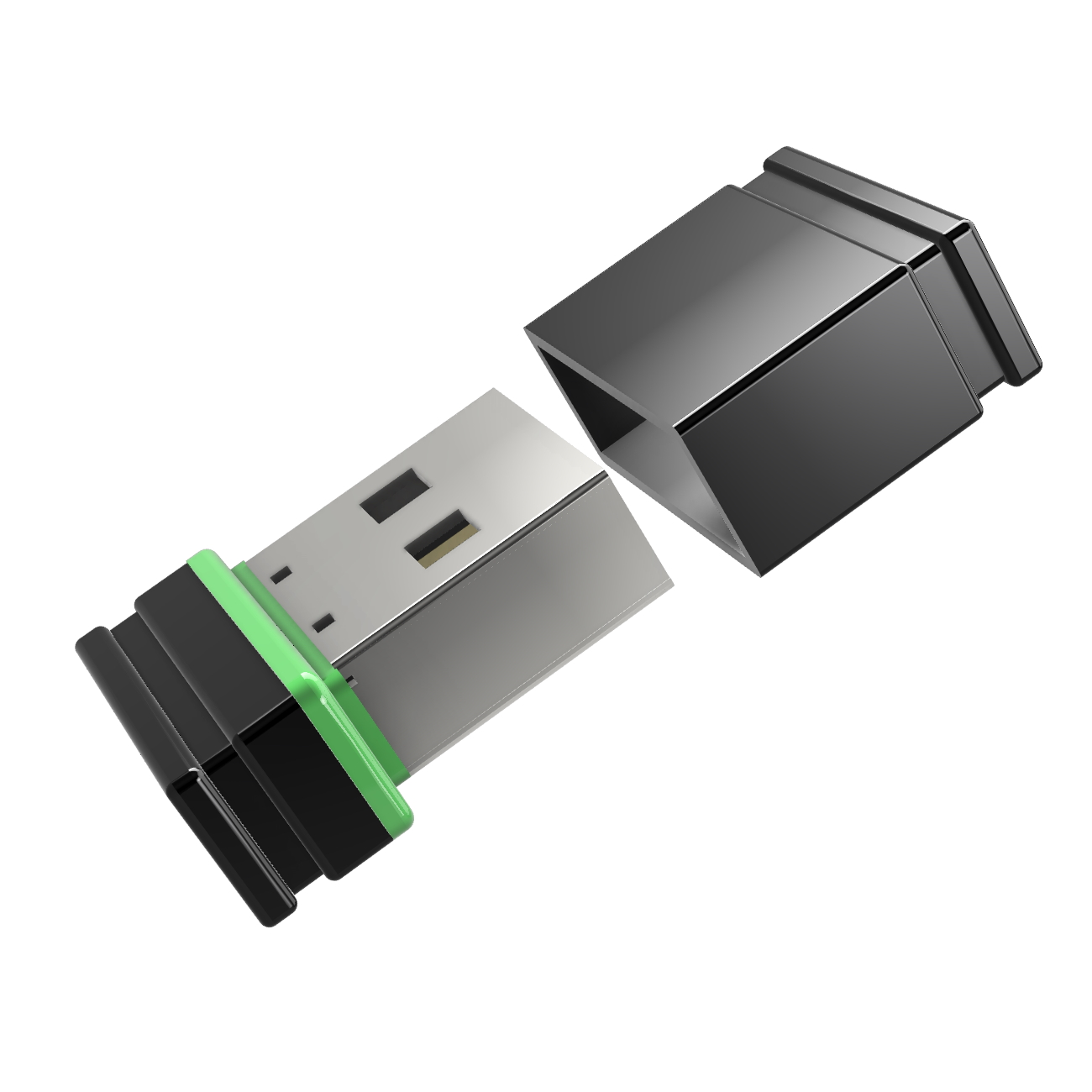 1 P1 USB (Schwarz/Grün, Mini GB) USB-Stick ®ULTRA GERMANY