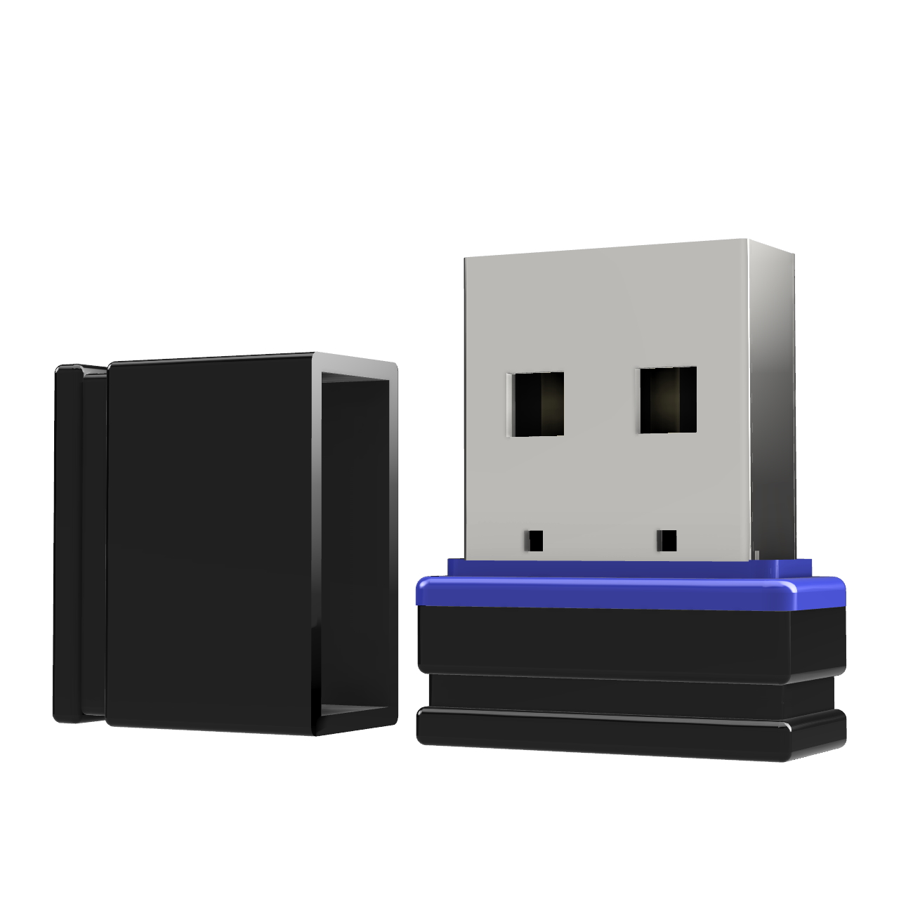 USB GERMANY Mini 64 USB-Stick (Schwarz/Blau, GB) P1 ®ULTRA