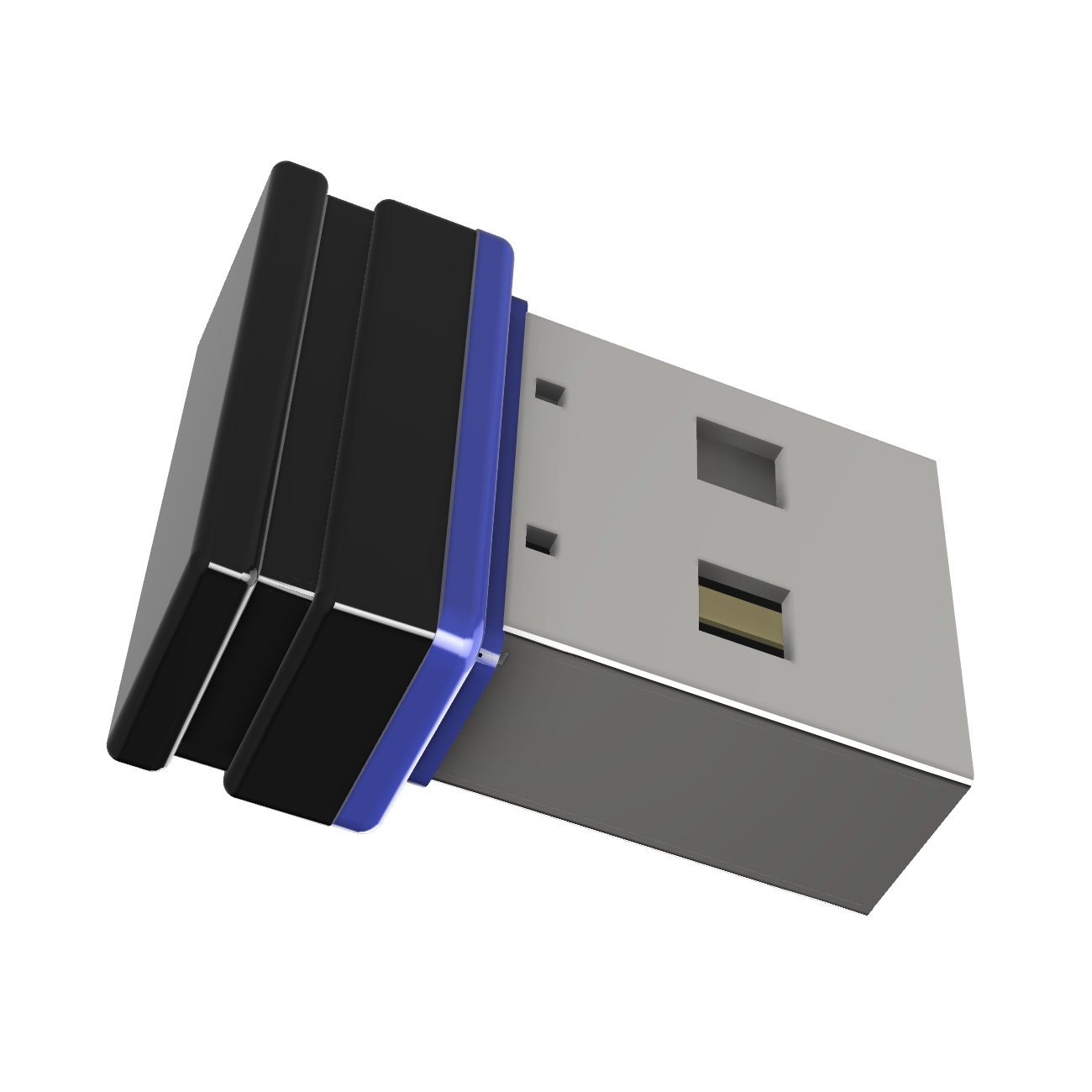 USB GERMANY Mini 64 USB-Stick (Schwarz/Blau, GB) P1 ®ULTRA