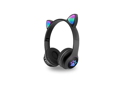Auriculares inalámbricos Bluetooth Para la oreja de gato LED para niños